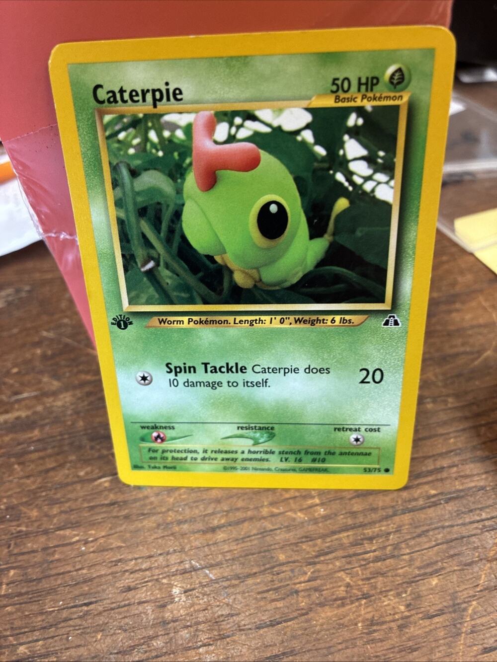 Caterpie 53/75 Neo Discovery Regular Pokémon Nintendo
